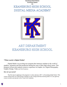 digital video syllabus - Keansburg School District