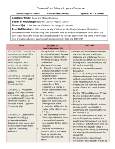 Force and Motion (Dynamics) - Jefferson County School District