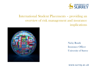 Risk Management and Insurance Implications presentation