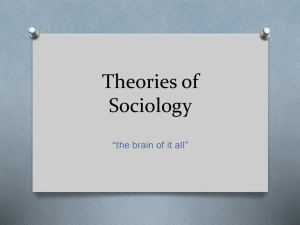 Theories of Sociology - Findlay City Schools Web Portal