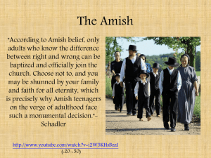 Amish - St. Edwards University
