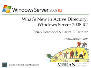 What*s New in Active Directory: Windows Server 2008 R2