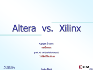 2 Altera vs Xilinx (Scekic)