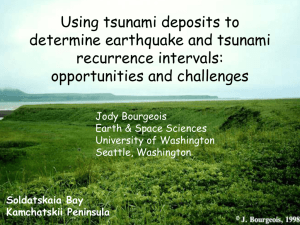 Tsunami Recurrence Intervals