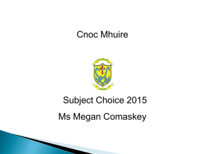 Subject-Choice-Presentation 2015-2016