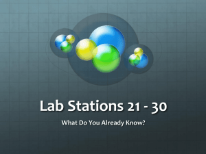 Lab Stations 21 - 30