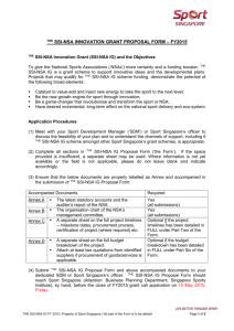 THE SSI-NSA IG Proposal Form FY 2015