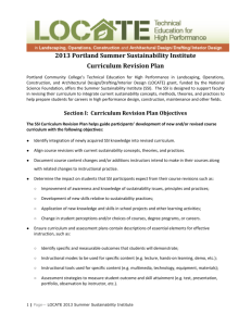 Section I: Curriculum Revision Plan Objectives - Locate