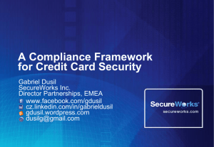 A Compliance Framework for Payment Card Security, '10