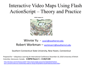 Interactive Video Maps Using Flash ActionScript * Theory