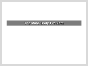The Mind-Body Problem - University of San Diego Home Pages
