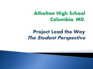 Atholton High School - Maryland State Department of Education