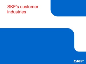 SKF's customer industries
