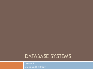 DataBase Systems
