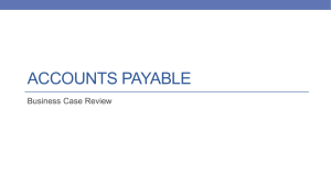 Accounts Payable Business Case Overview