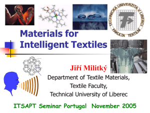 Recent development in new materials for smart textiles