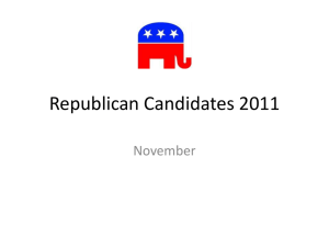 Republican Candidates 2011