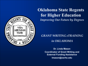 Grant Writing eTraining in Oklahoma