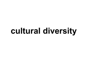 cultural diversity… and me
