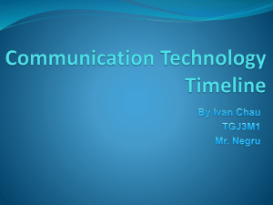 Communication Technology Timeline (Ivan Chau)