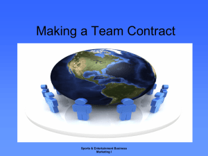 Making a Team Contract