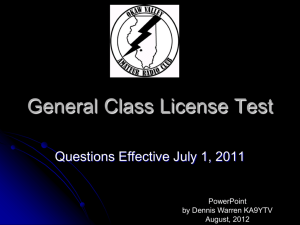 Technician Class License Test