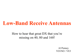 "Low Band Receiving Antennas"