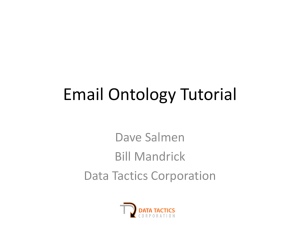 Email Ontology Tutorial