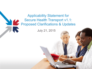 Direct Project Applicability Statement v1.1 Proposed Updates