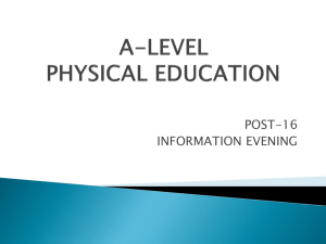 a-level physical education