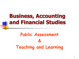 Business, Accounting and Financial Studies