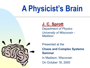 A Physicist's Brain - University of Wisconsin–Madison