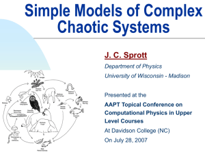 Simple Models of Complex Chaotic Systems