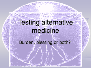 Alternative Medizin - Healthcare Christian Fellowship