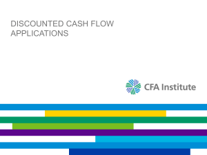 Chapter 2 Discounted Cash Flow Applications