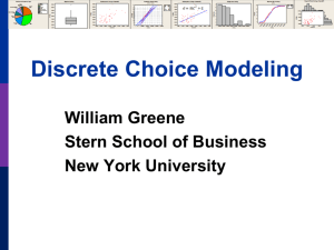 Binary Choice Inference - NYU Stern School of Business