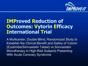 IMPROVE IT - LBCT Final - Clinical Trial Results