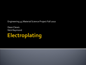 Electroplating Powerpoint