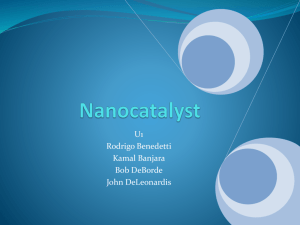 U1: Nanocatalyst - Artie McFerrin Chemical Engineering Department