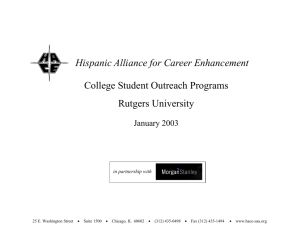 HACE Student Outreach Programs