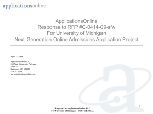 ApplicationsOnline's Data Mining Project on the Behalf of The Johns