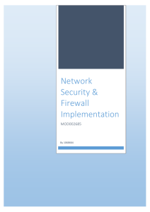 Network Security & Firewall Implementation