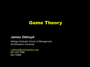 Session 15 Game Theory