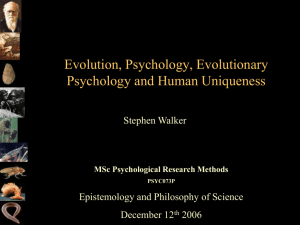 for MSc lecture on evolution - s-f