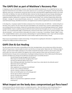 GAPS Diet and Autism Gut Issues