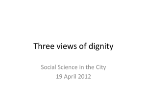 Three views of dignity - University of the West of England