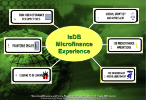 IDB Microfinance Experience