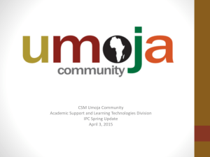 Umoja IPC Update, March 2015