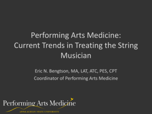 Performing Arts Medicine | Appalachian State University