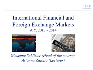 International Financial and Foreign Exchange Markets